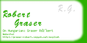 robert graser business card